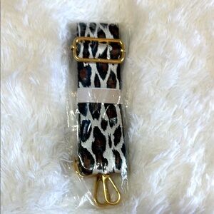 Leopard Print Strap with Gold Accents